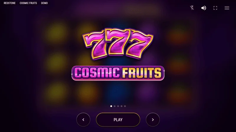 Cosmic Fruits - loading screen